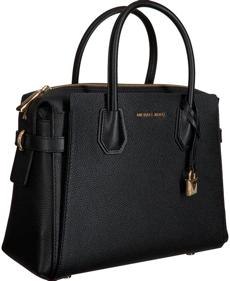 schwarze michael kors handtasche|Michael Kors large satchel handbag.